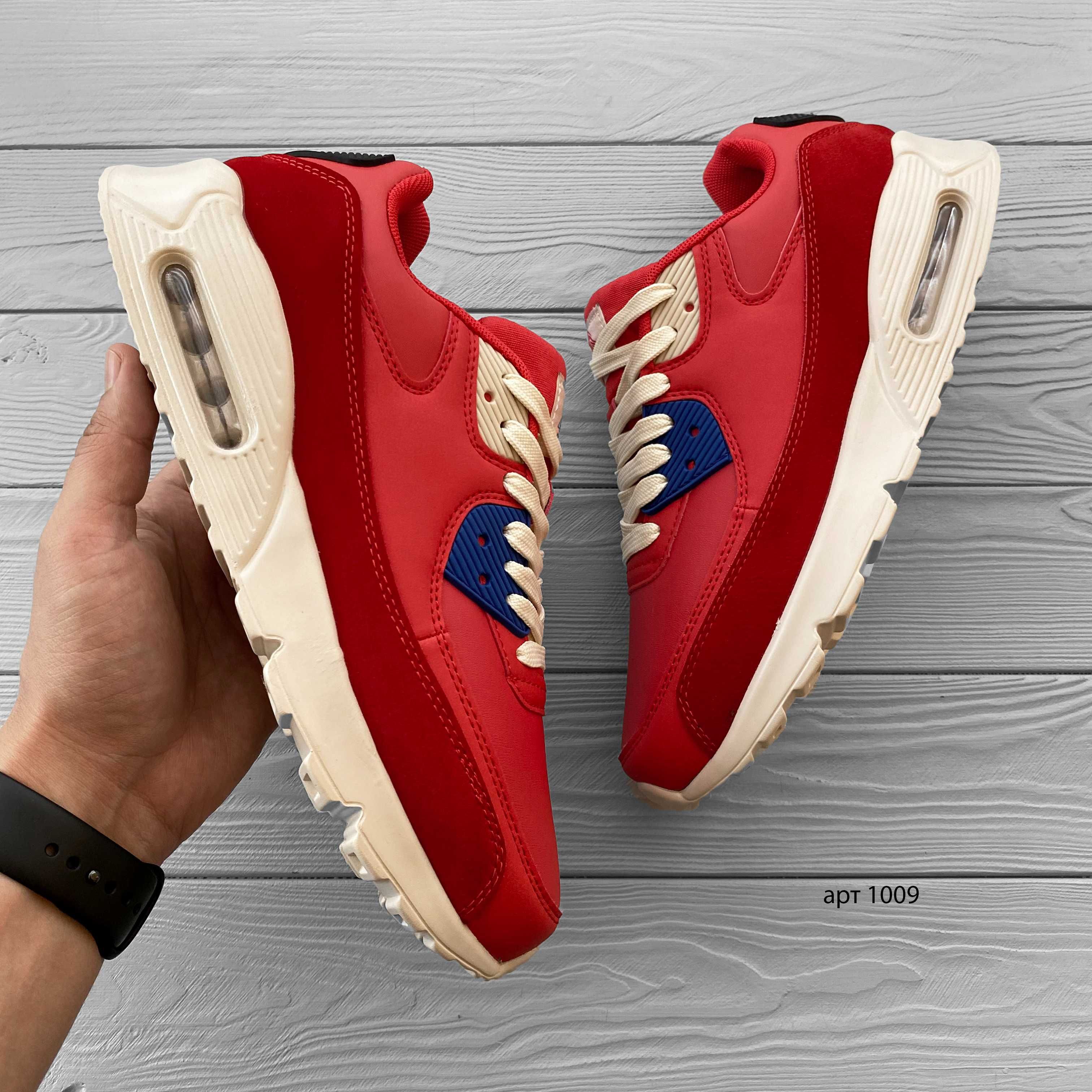 Кроссовки 41,44,45 мужские Air Max 90 Red / Кросівки чоловічі червоні