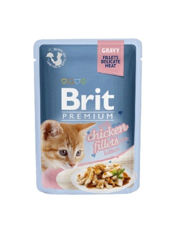 Brit premium kitten filet z kurczaka w sosie 10x85g