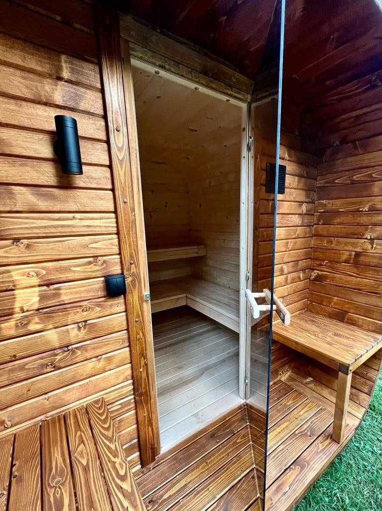 SAUNA OGRODOWA kwadro 2,2x2,2x2,5 m