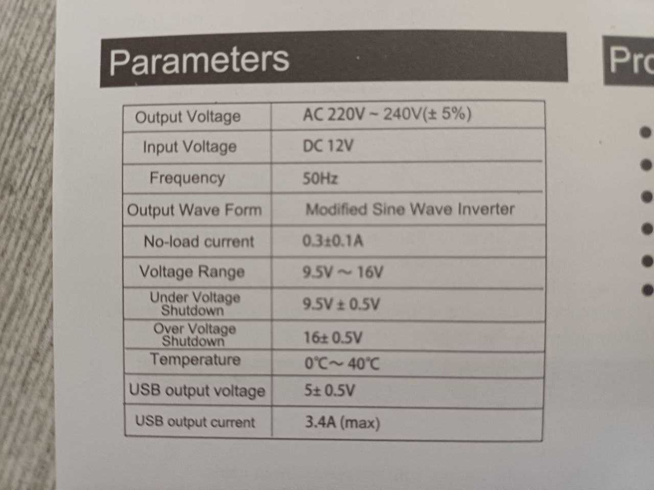Инвертор/преобразователь напряжения 12/220V 2000W  2 розетки + 4 usb