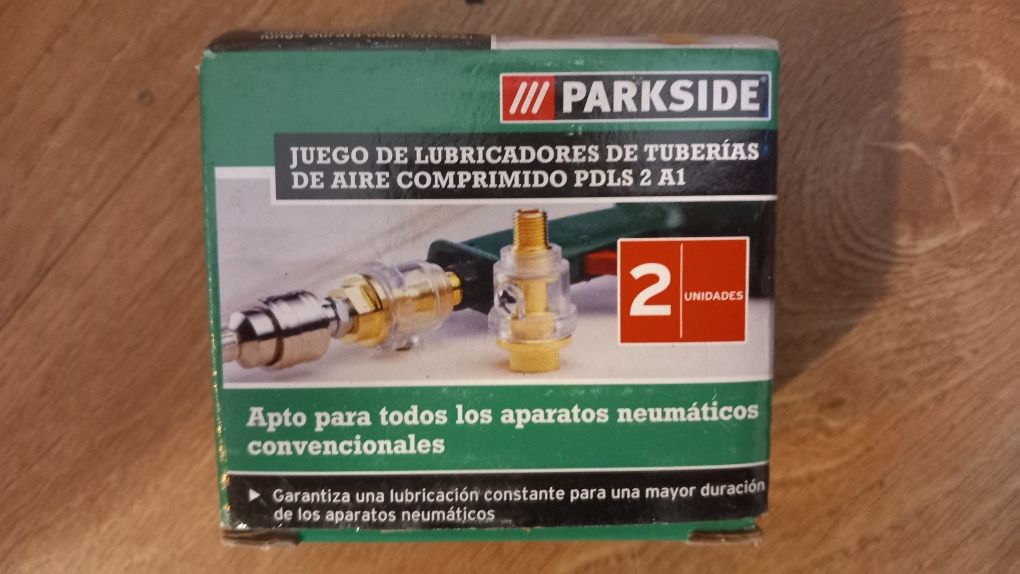 Lubrificadores para ferramentas pneumáticas Parkside – 2 unid. novos