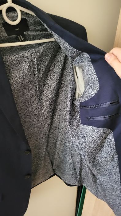 MARYNARKA męska granatowa Slim- fit