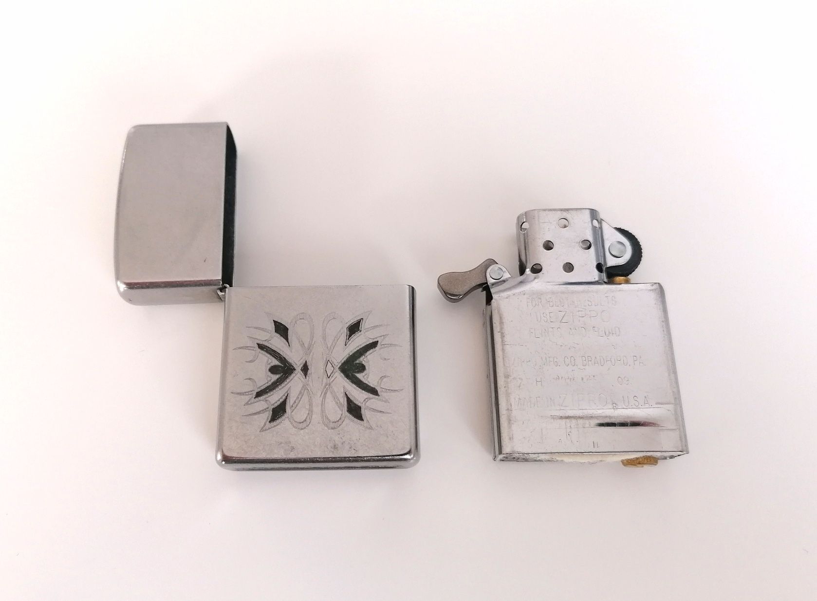 Zippo z 2008 roku że wzorem jak nowa