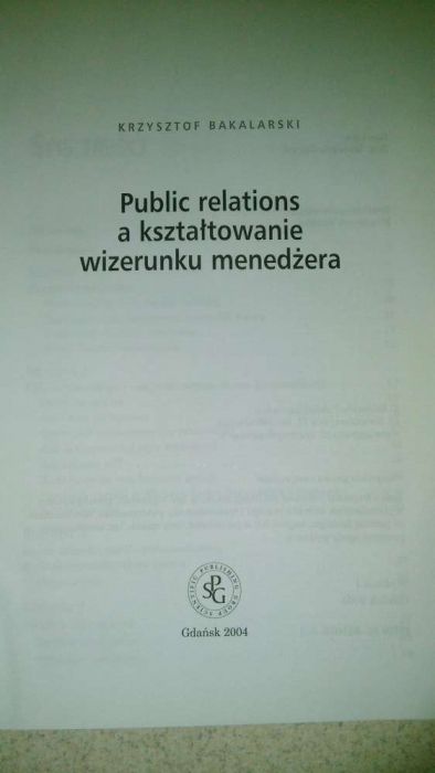 Public relations a kształtowanie wizerunku menedżera