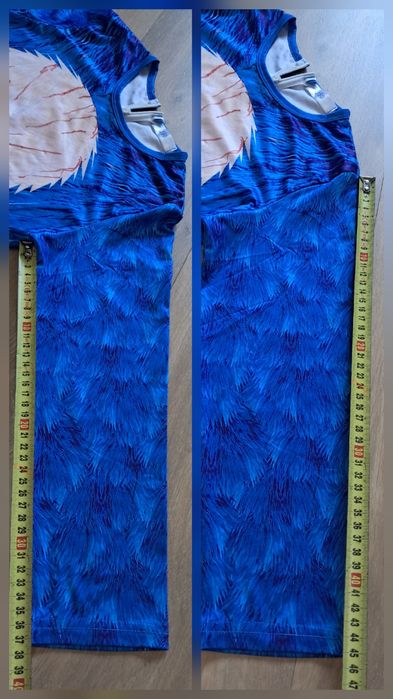 Sonic strój przebranie kostium kombinezon 152