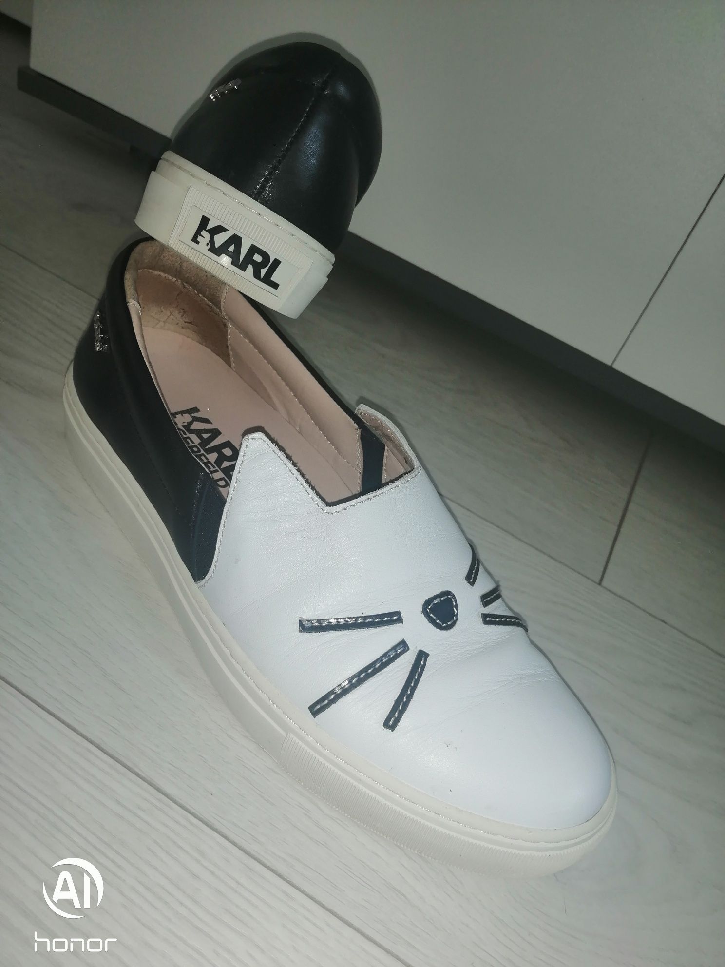 Karl Lagerfeld 38 Slip on tenisówki koty