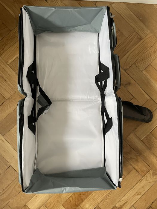 3w1 torba na pieluchy, podróżna gondola i mata do przewijania