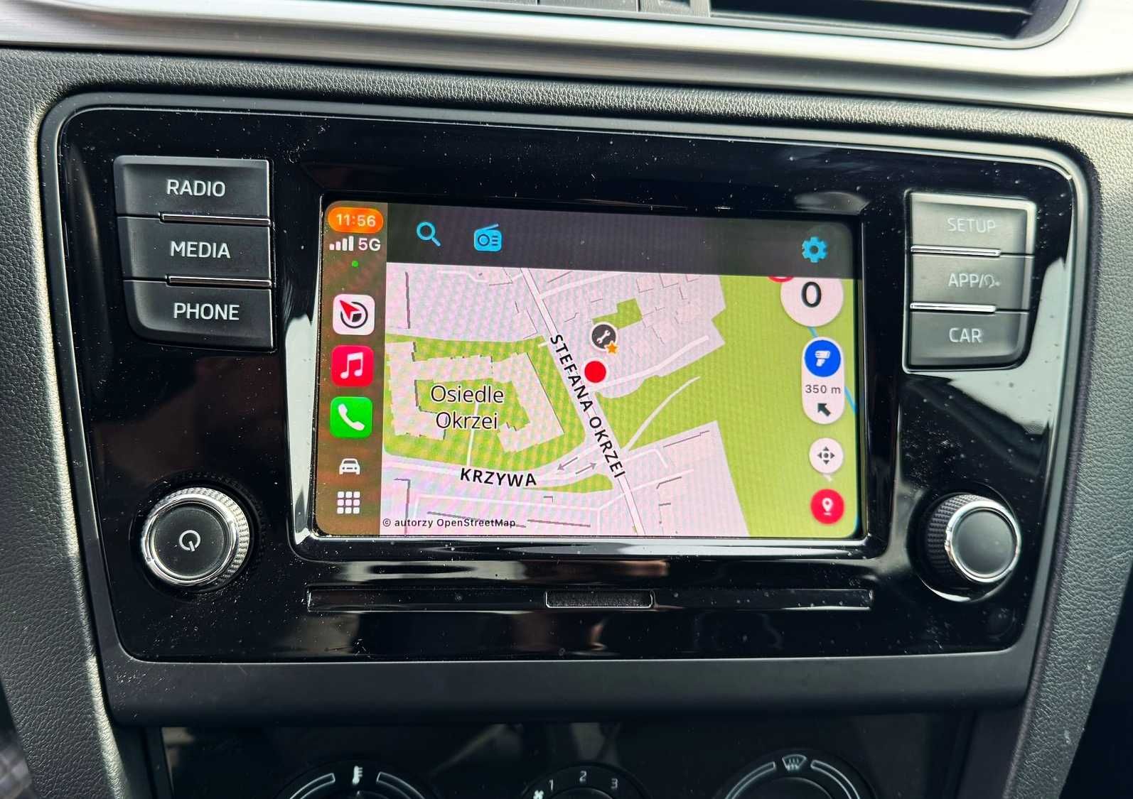 SKODA Fabia Radio SWING MEN2 Aktywacja CARPLAY Android Auto Smart Link