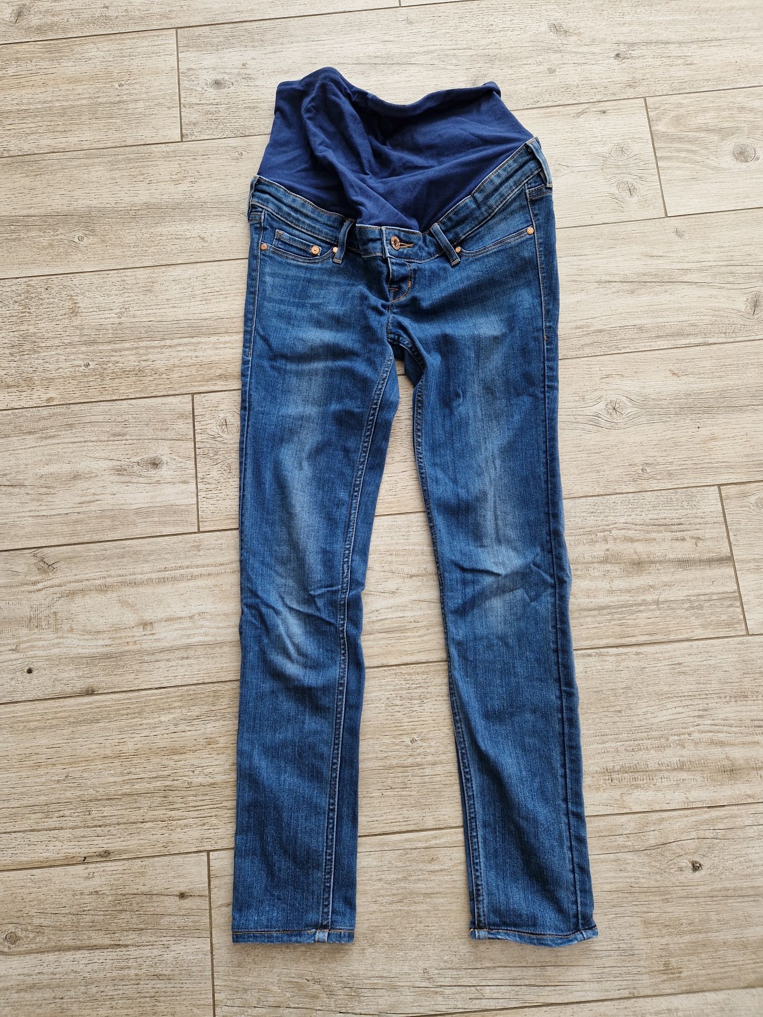 Jeansy ciążowe spodnie H&M Mama S 36