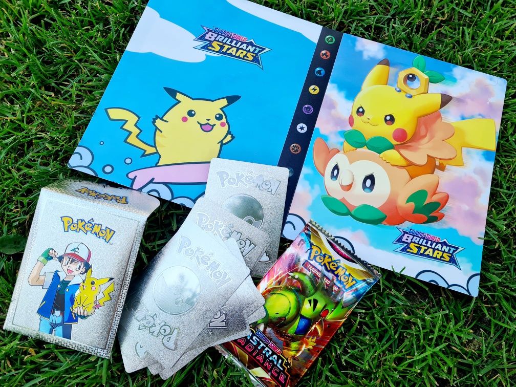 Nowy super zestaw karty Pokemon + album na karty Pokemon A5 - zabawki