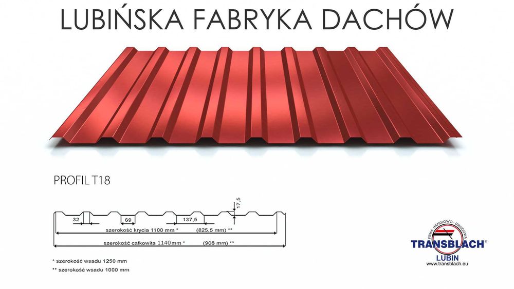 blacha trapezowa PRODUCENT t8, t18, t35 hurt i detal