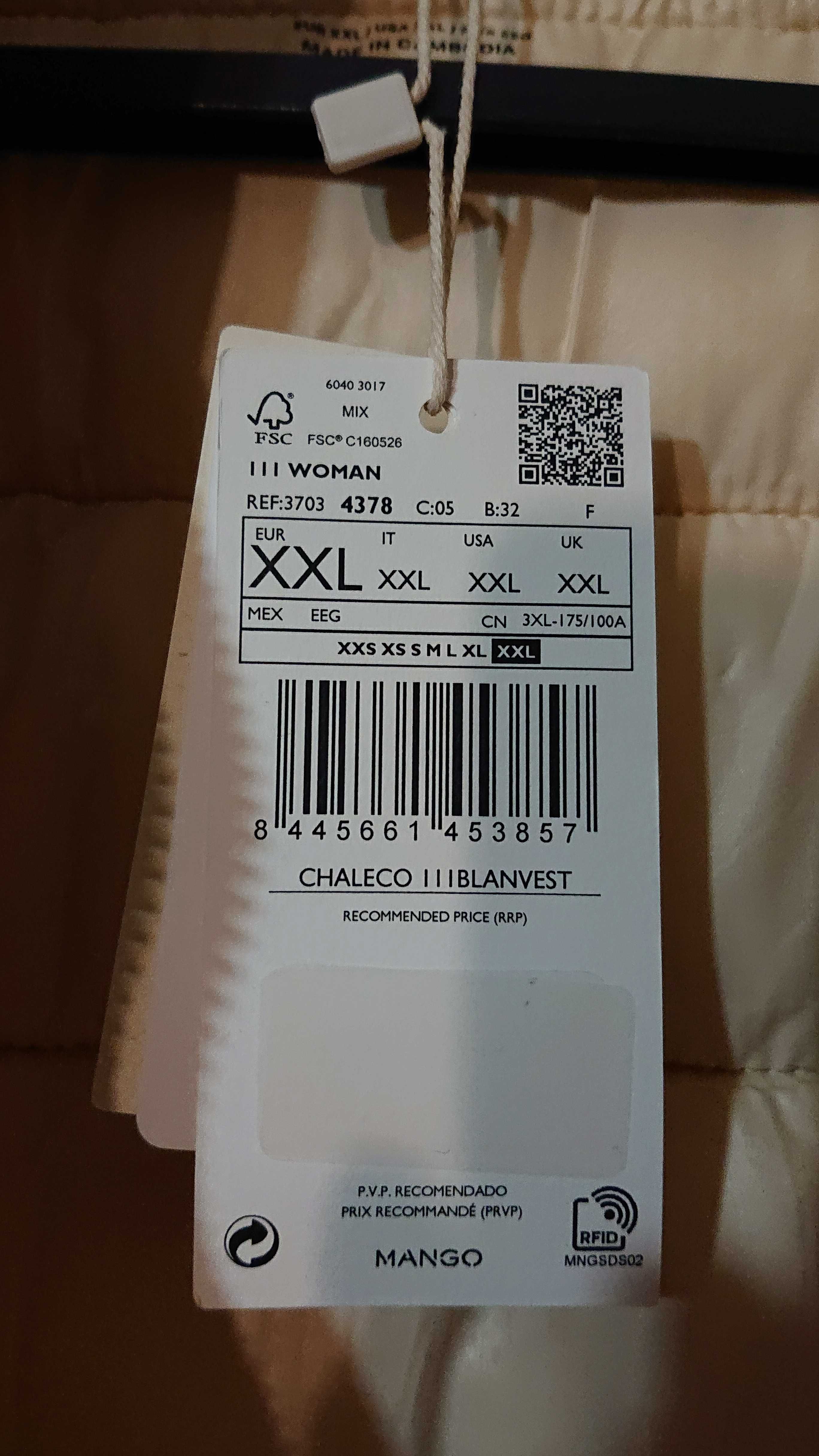 Женская жилетка Mango XL 2XL 50 52 безрукавка Жіноча жилетка Манго