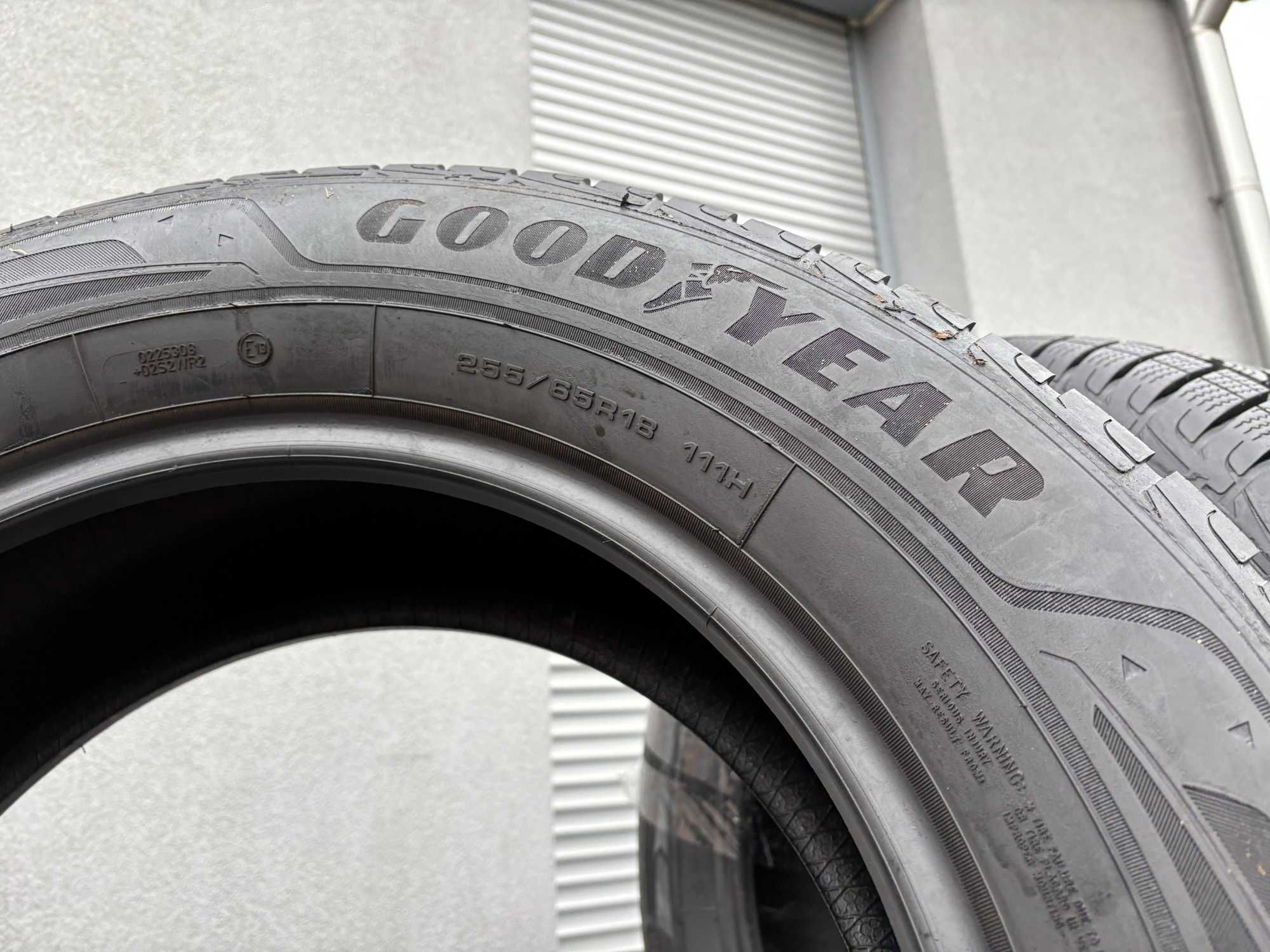 4szt zimowe 255/65R18 GoodYear 8,5mm 2023r bieżnik jak nowe! Z13111