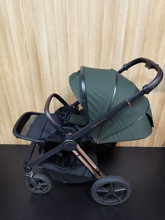 Espiro Miloo Luxury Green piękny wózek 2w1 lub wózek 3w1