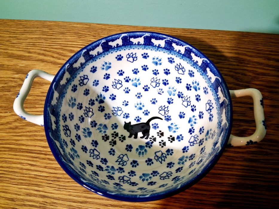 Miska z uchwytami 950ml GAT1 Ceramika Artystyczna Boleslawiec