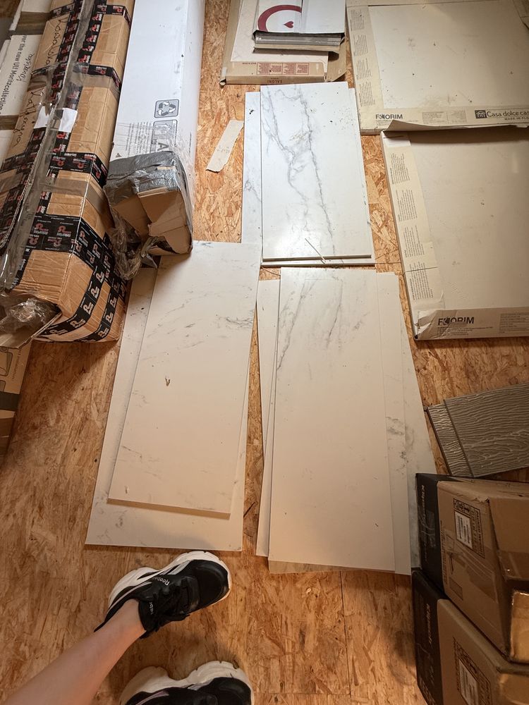 Płytki imitujące marmur biały 80x80