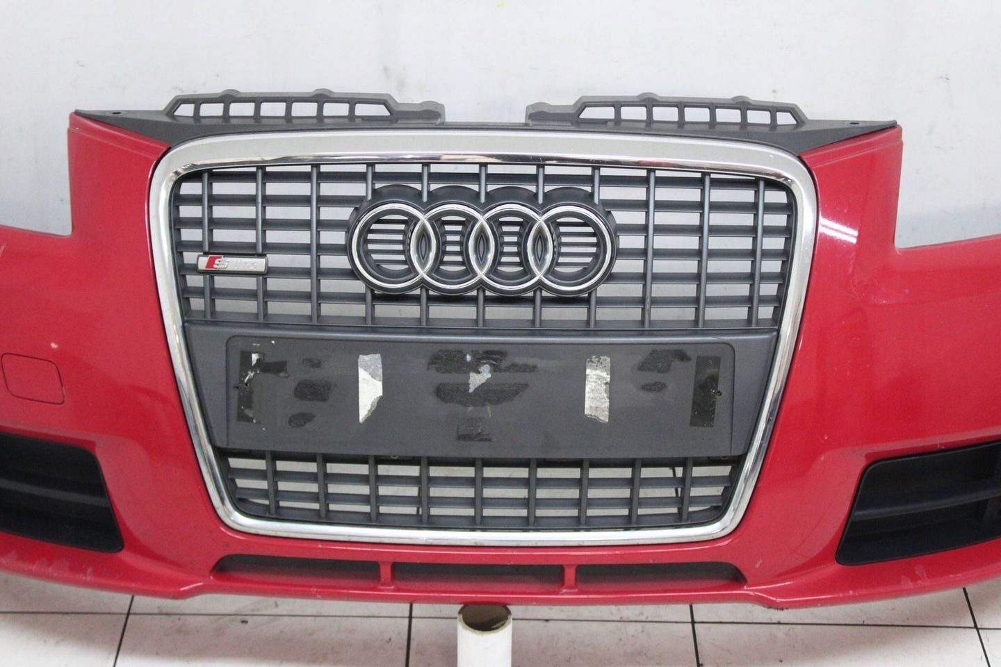 AUDI A3 II 8P 2003-2008R S-LINE DUŻY GRILL ZDERZAK PRZÓD PRZEDNI LZ3M