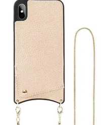 Etui Case w kolorze złotym z łańcuszkiem do iPhone X/XS