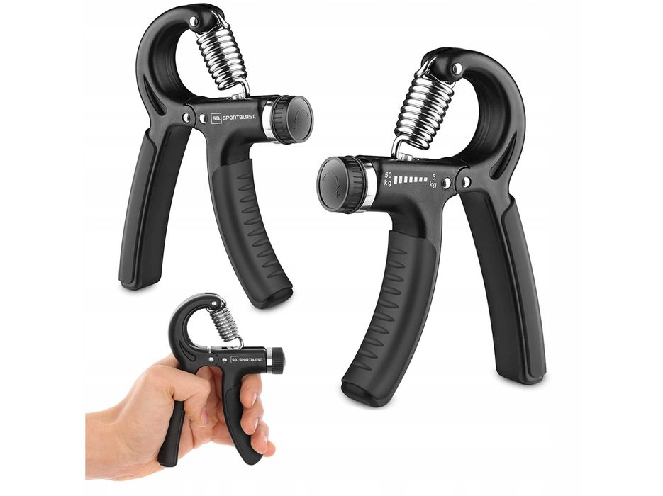 Ściskacz do ćwiczeń grip rąk dłoni rehabilitacji regulowany 5-50kg BDG