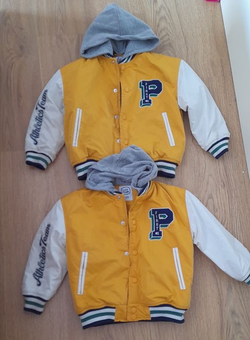 Kurtki dla chłopca bliźniaki 110