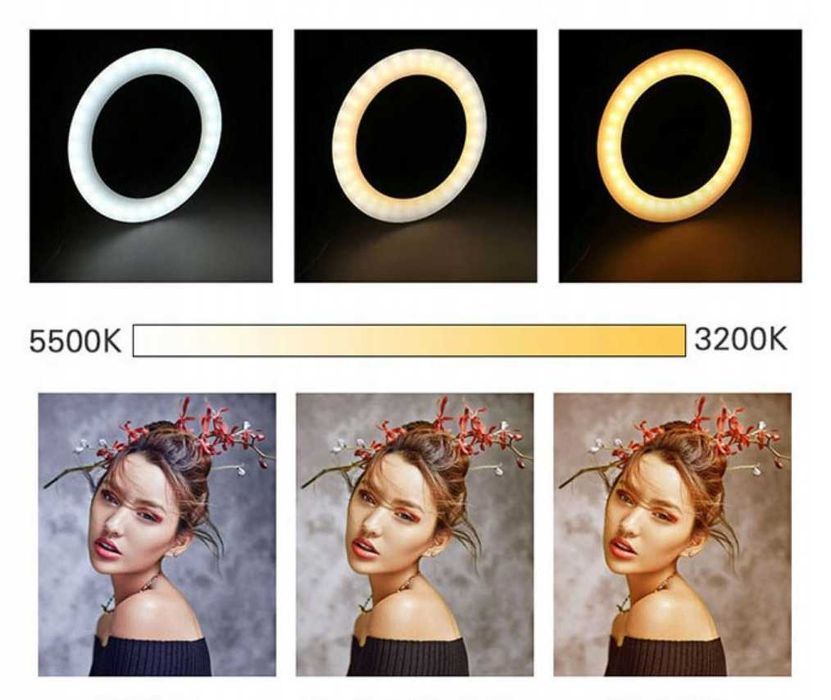 Кольцевая лампа со штативом на 2м для телефона селфи кольцо 26 см