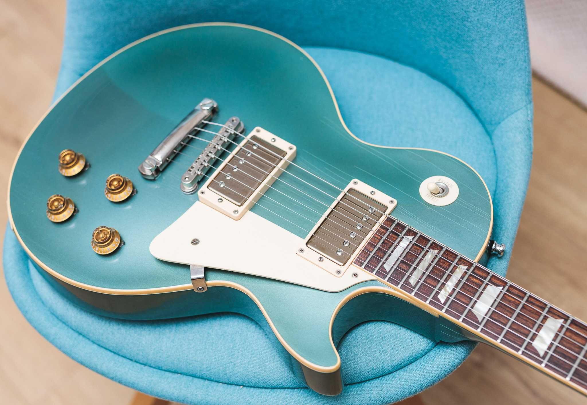 Gibson Les Paul Standard Custom Shop Pelham Blue Aged Nitro + futerał