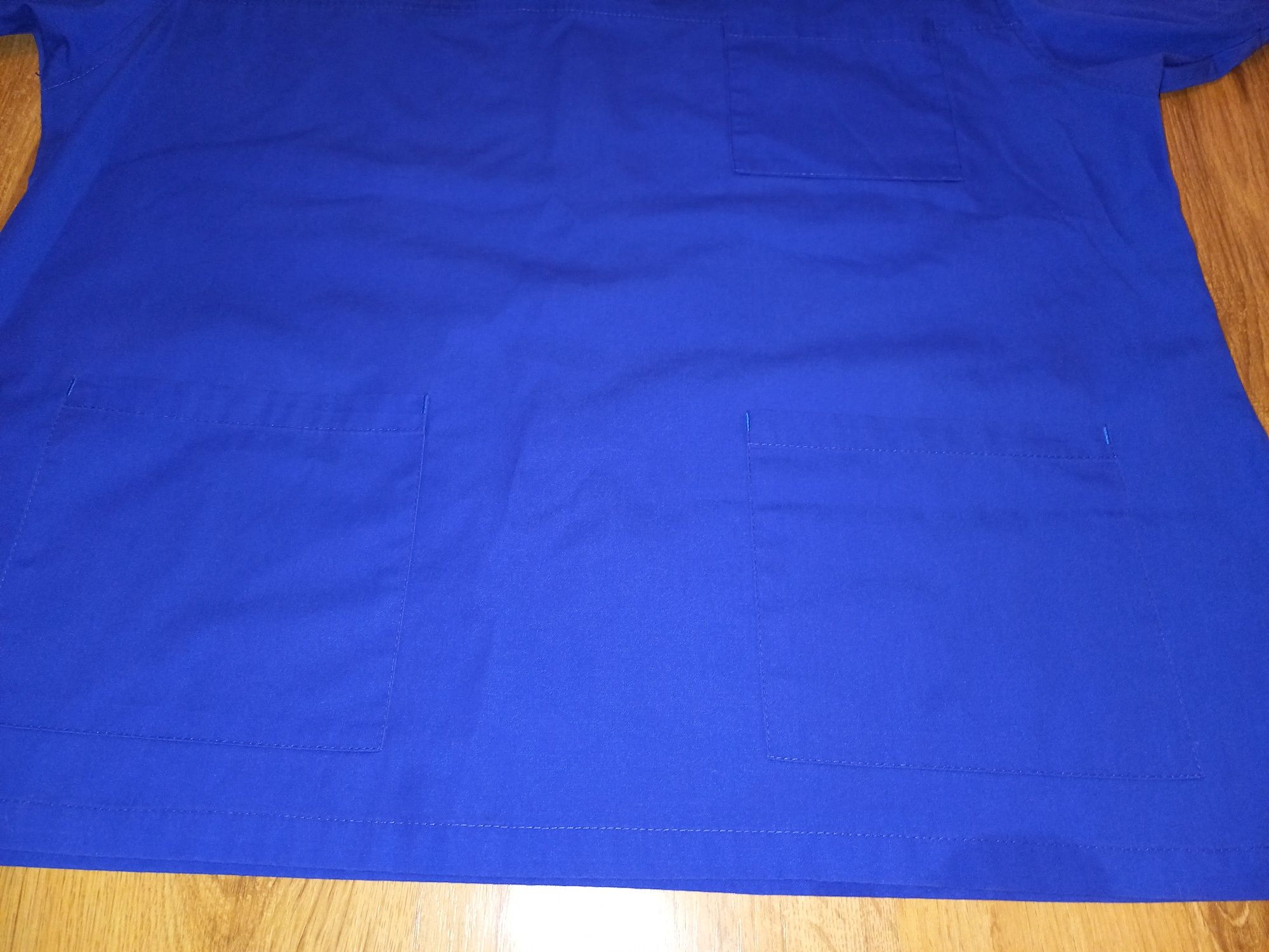 Niebieski mundurek damski | r. 46 (3XL) | Jullita - Bluza Ola