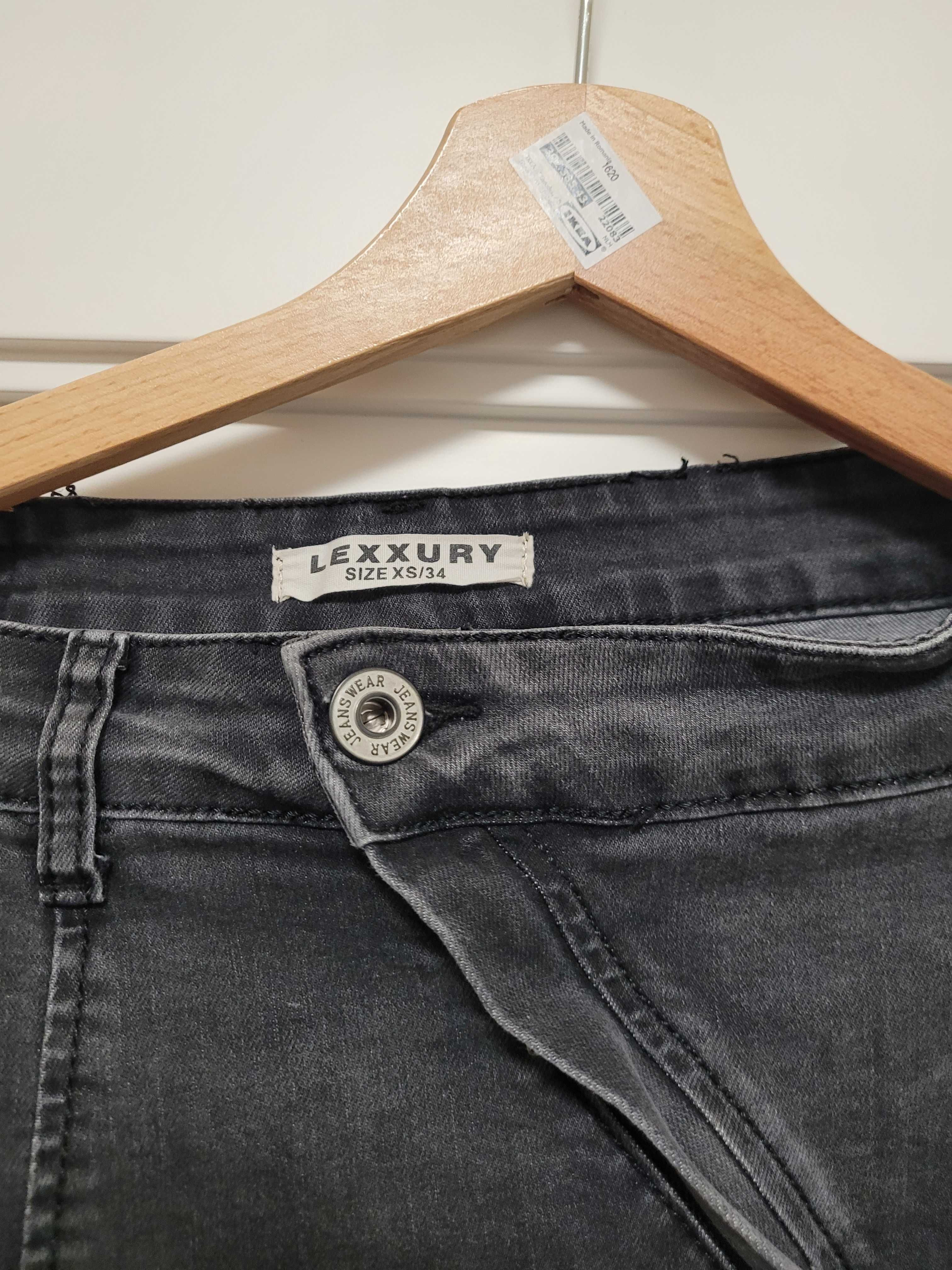 Spodnie jeansowe czarny jeans