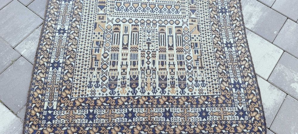 Afghan Belouch dywan wełniany tkany ręcznie 160 x 94 cm wełna