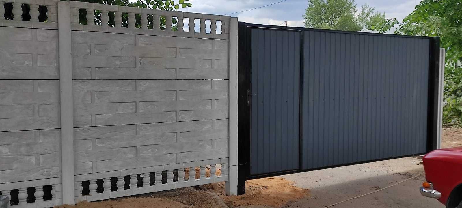 Найдешевша огорожа це бетонний паркан (забор, еврозабор)