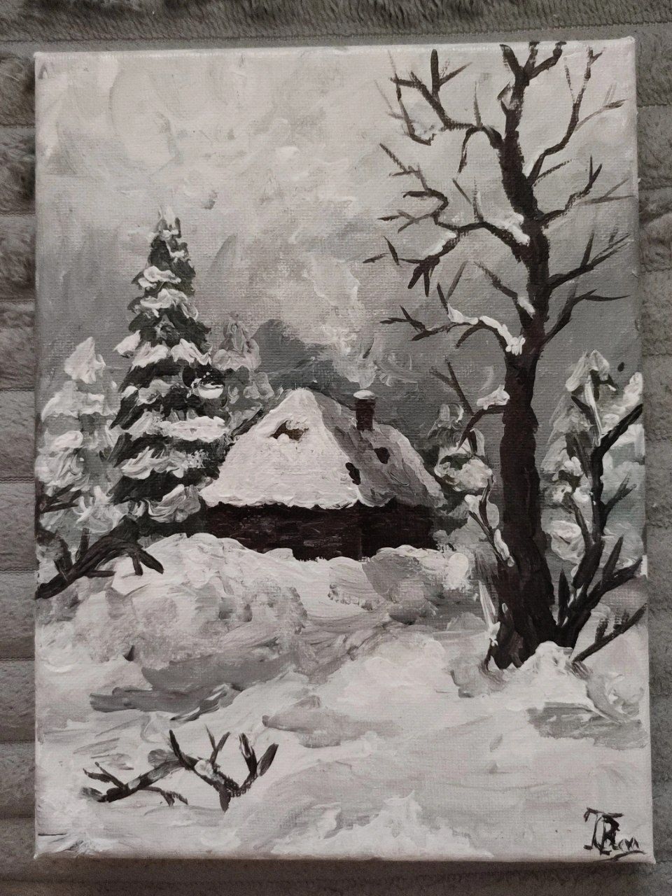 Obrazy, akryl, 18*24 cm