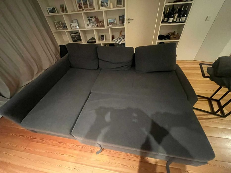 Sofá-cama em L. FRIHETEN