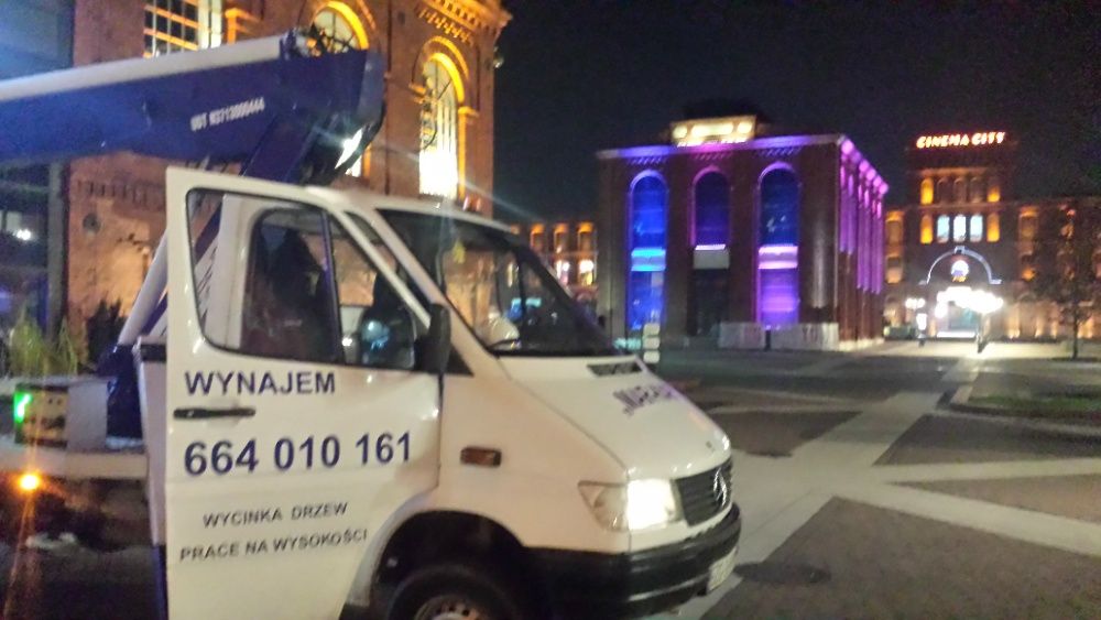 Wynajem Podnośnika Stryków  Brzeziny Głowno Łódź Podnośnik koszowy