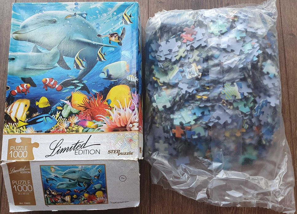 Пазл Pazzle Підводний світ (1000 елементів). 68х48 см. В коробці!