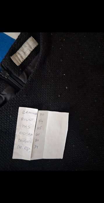 Tunika sukienka mini Blancs Manteauks na podsz rękaw 3/4 r 44-46