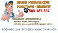 Usługi HYDRAULICZNE - Wrocław ( uprawnienia) / AWARIE  INSTALACJE WOD-