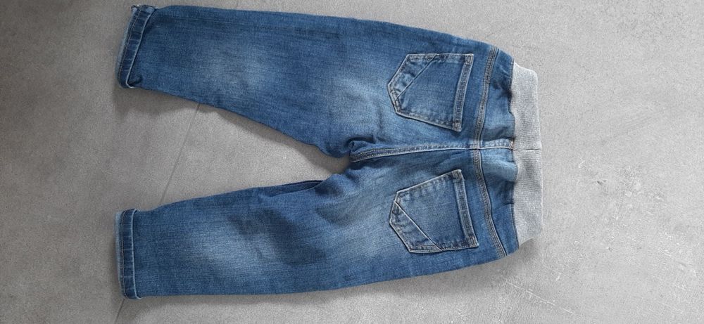 Jeansy joggersy H&M 86 IDEAŁ