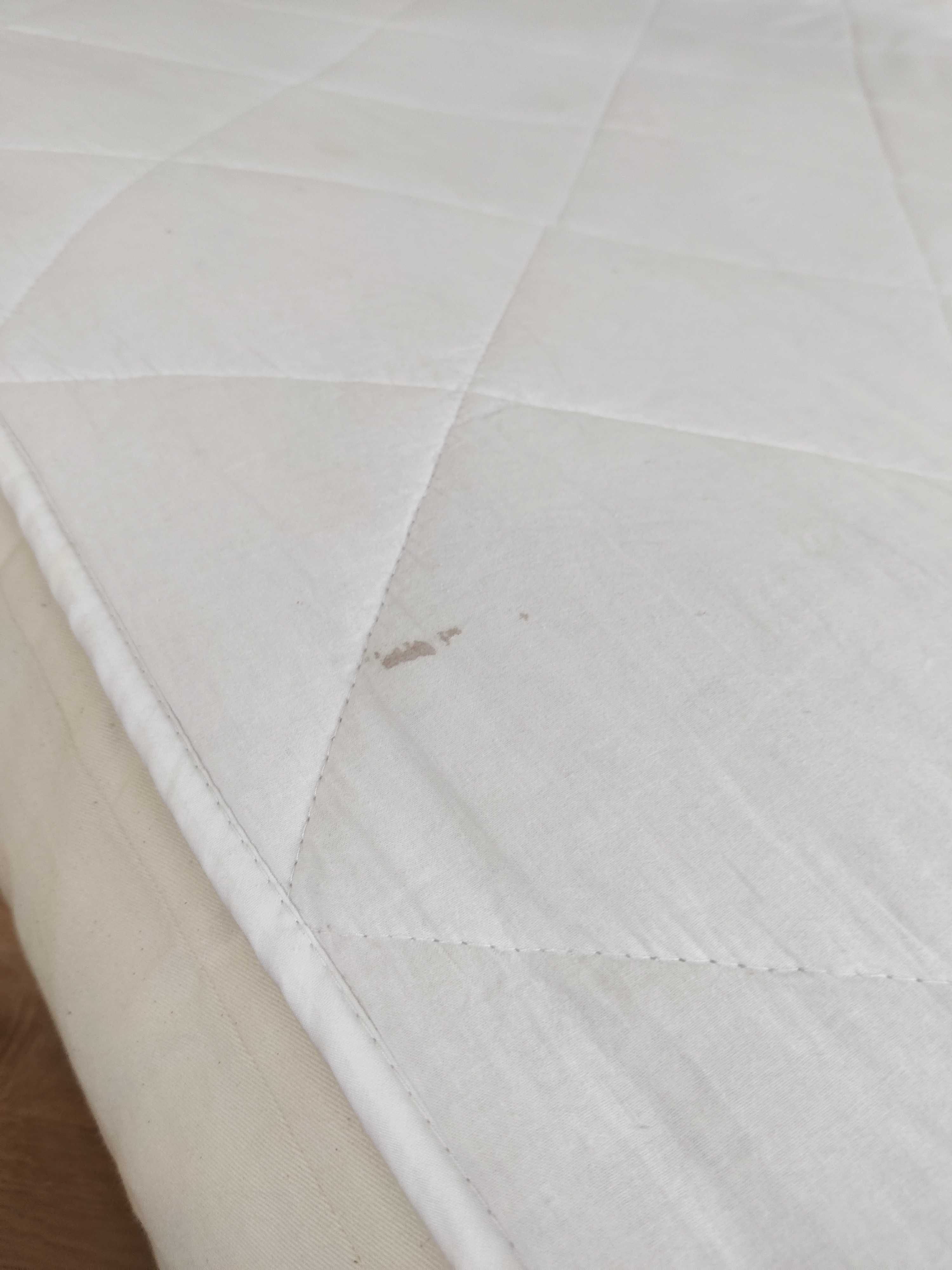 Materac Futon 100% bawełna 200x200cm jak nowy + 100% bawełniany topper