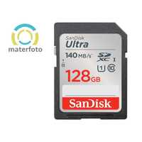 NOVO SanDisk 128GB cartão Ultra SDXC 140 MB/s A1, UHS-1, classe 10, U1
