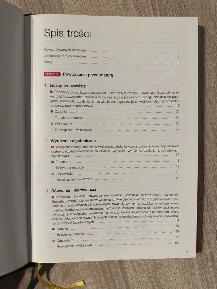 Vademecum repetytorium matematyka matura rozszerzona Nowa Era