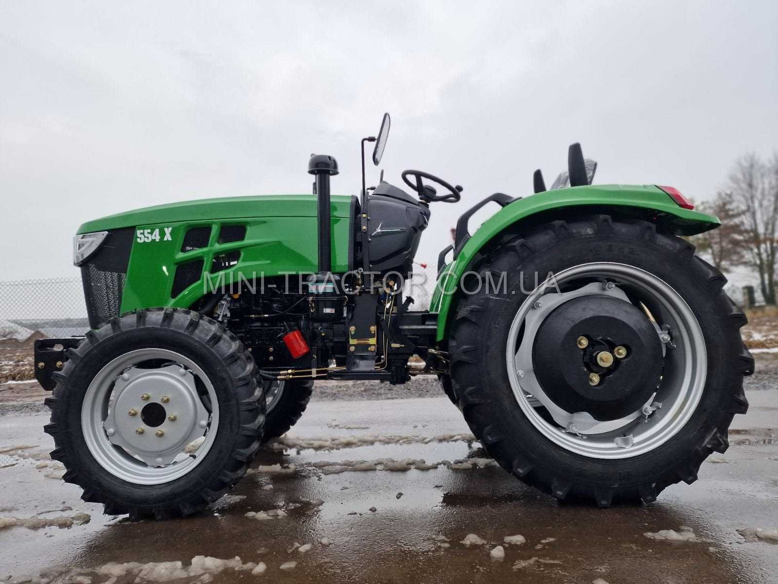 Мінітрактор TERRA FORCE 554X у дизайні John Deere, Джон дір, 4х4,2тони