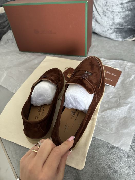 Коричневые лофери loro piana