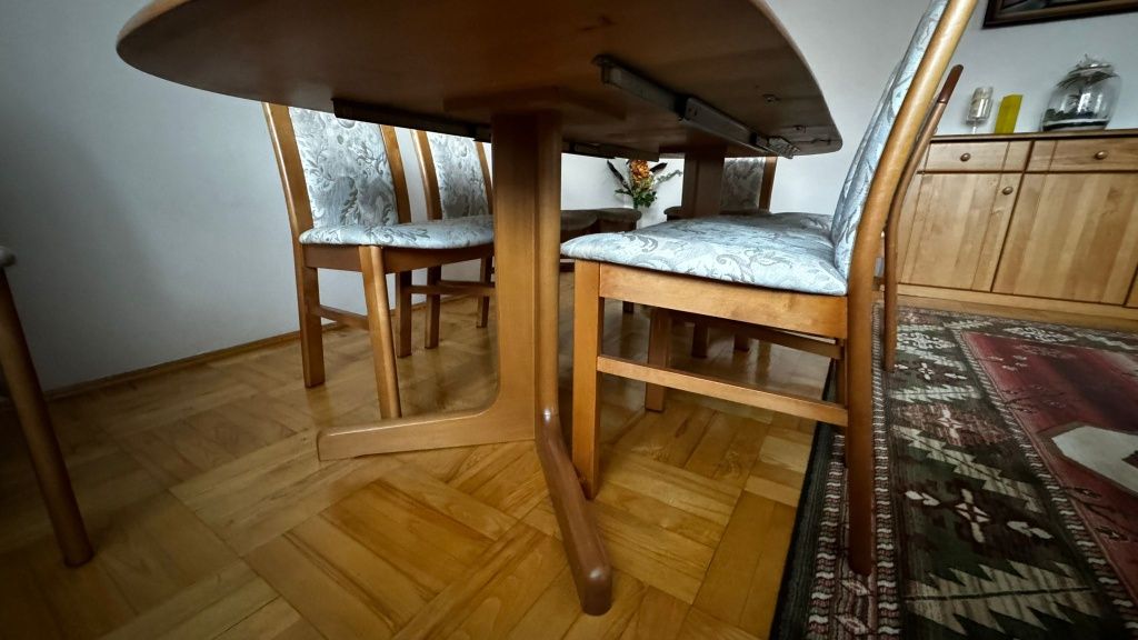 Stół drewniany, 8 krzeseł, stolik kawowy Wyjątkowa OKAZJA!