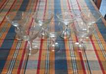 7 Taças de Champanhe em Cristal anos 70