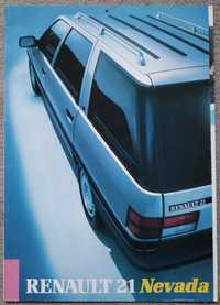 Prospekt  Renault 21 Nevada rok 1987