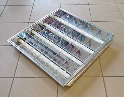 kaseton świetlny 60x60 komplet ze świetlówkami