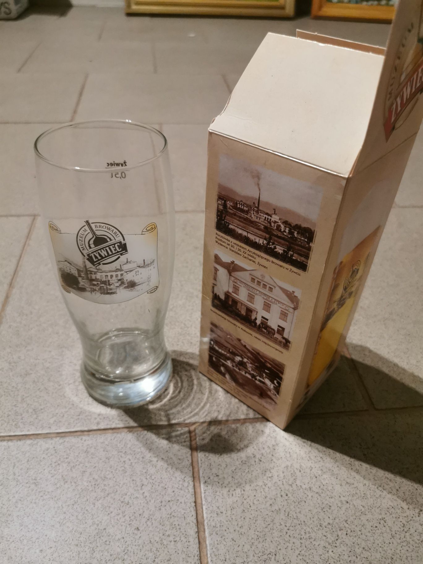 Szklanka z muzeum browaru Żywiec 0.5 l