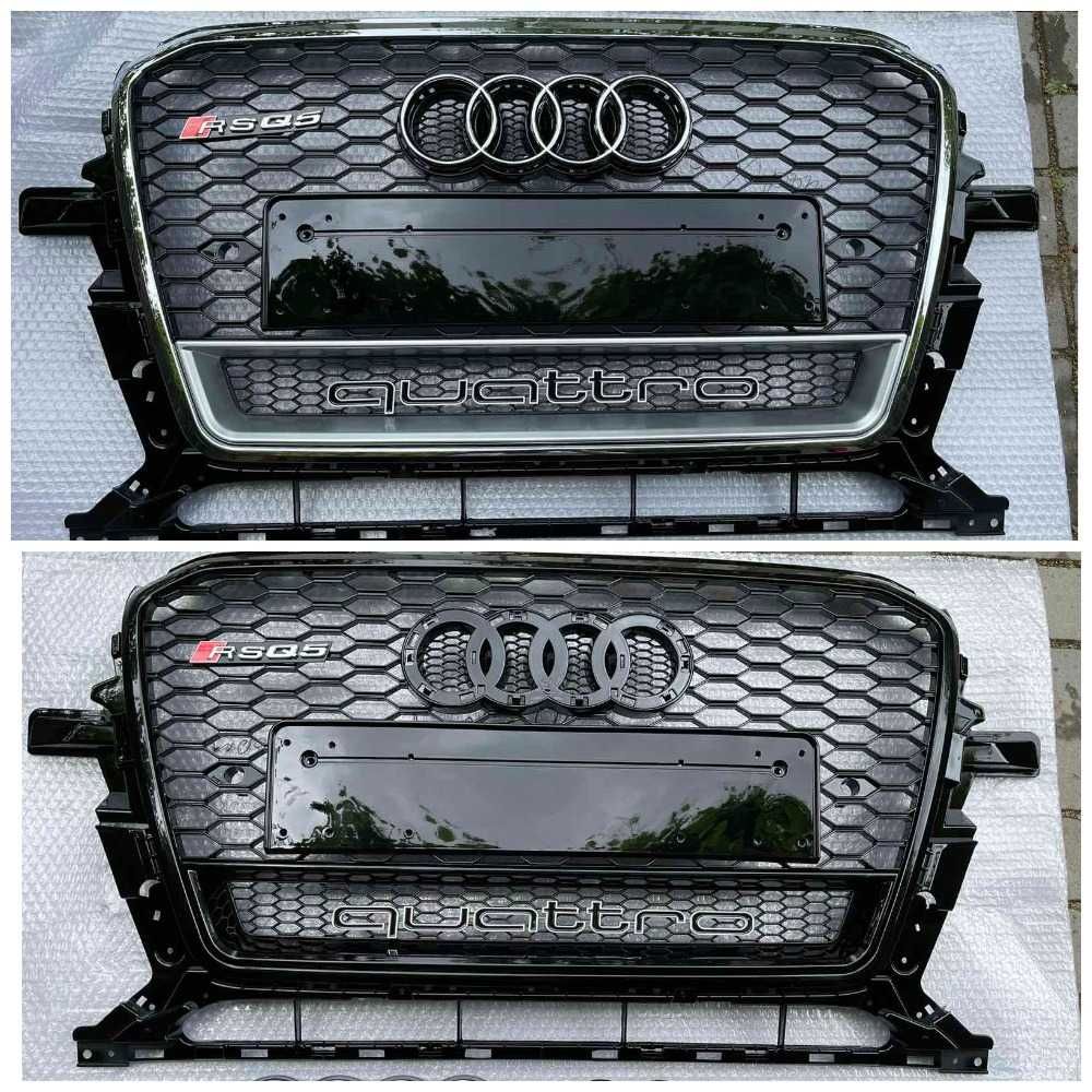 Решетка радиатора Audi Q5 8R (12-16) решітка стиль RS хром