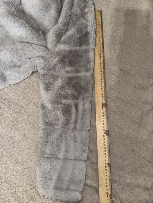 Штучна шуба шубка сіра жіноча шубка женская еко