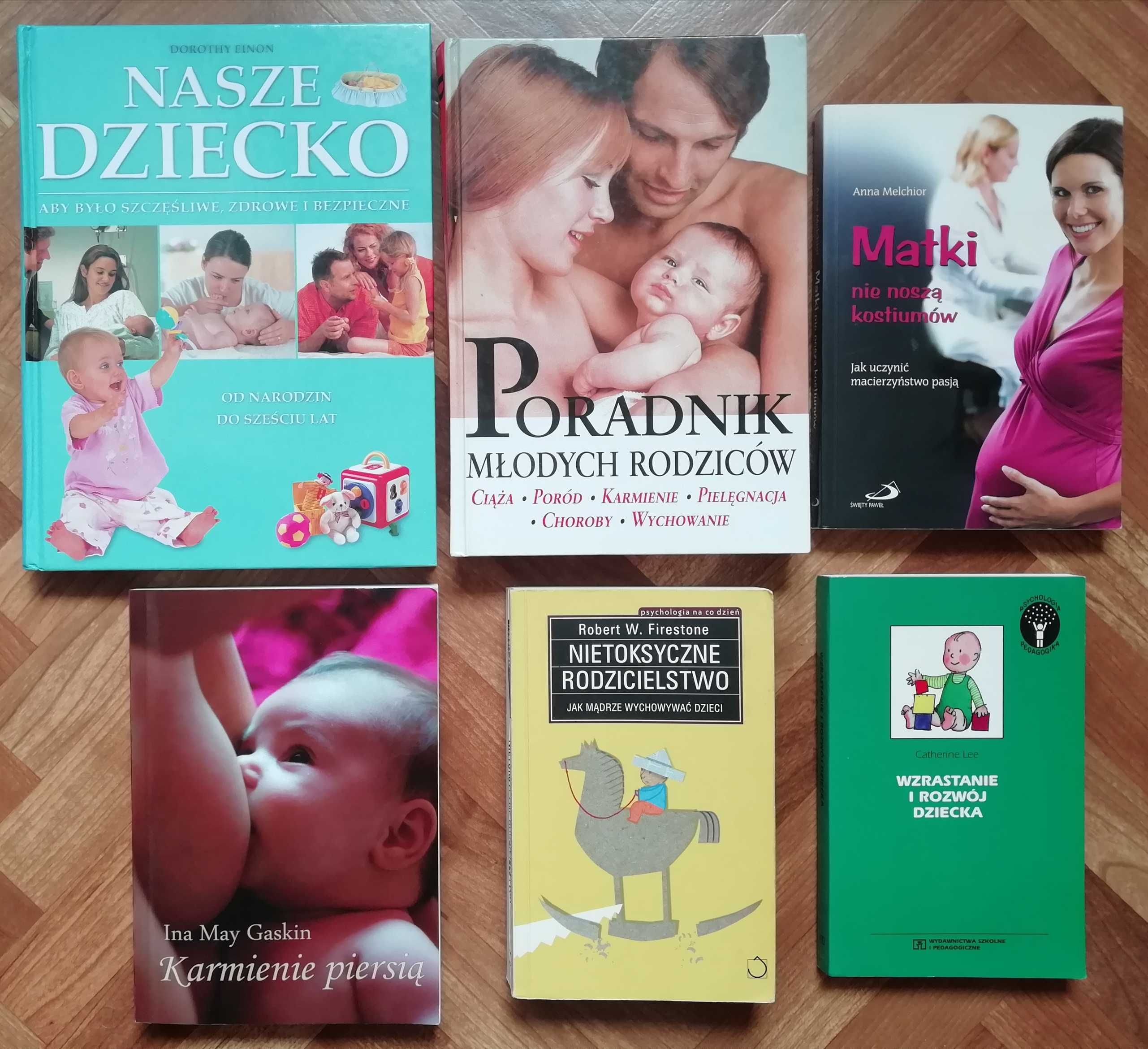 6x ZESTAW KARMIENIE PIERSIĄ Ina May Gaskin + Poradnik Młodych Rodziców